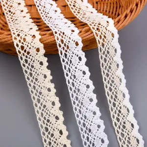 Torchon Diamond Cotton Blend Crochet Lace Trim 3.3cm for Boho Fashion & Craft Torchon Diamond Cotton Blend Crochet Lace Trim 3.3cm for Boho Fashion & Craft, main product view
