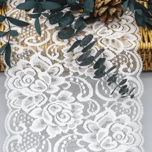 Cabbage Rose 90% Nylon 10% Spandex Stretch Lace Trim 23cm for Bridal & Lingerie Cabbage Rose 90% Nylon 10% Spandex Stretch Lace Trim 23cm for Bridal & Lingerie, main product view