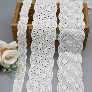 Factory Cotton Eyelet Lace Trim for Children's Wear and Home Decor Factory Cotton Eyelet Lace Trim for Children's Wear and Home Decor, main product view