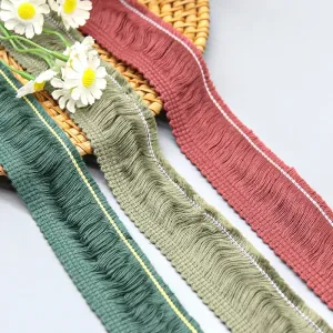 Brushed Wave Cotton Fringe Lace Trim 3.2cm for Bohemian Home Décor Brushed Wave Cotton Fringe Lace Trim 3.2cm for Bohemian Home Décor, main product view